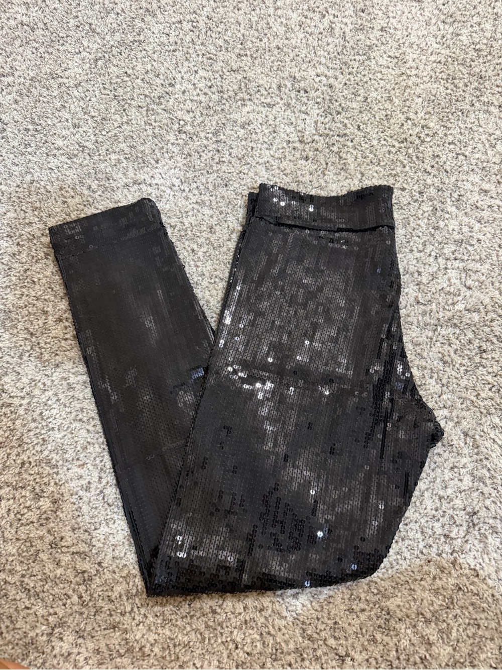 Black Sequin Leggings